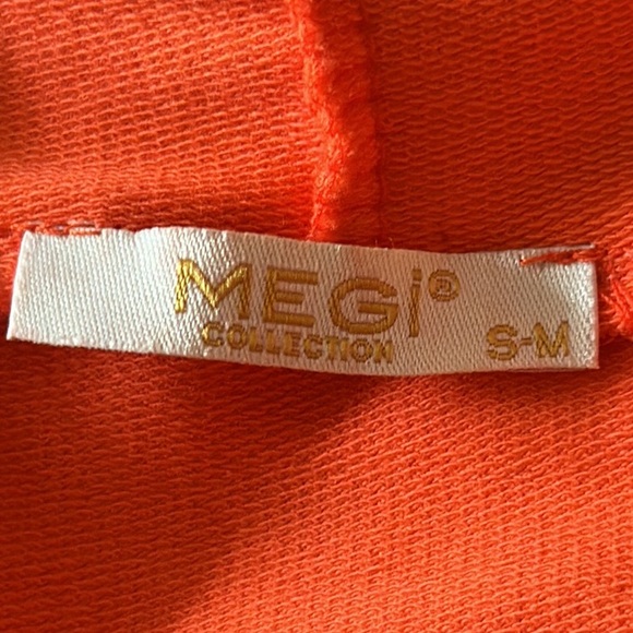Megi collection size S-M sweatshirt dress with kangaroo pocket drawstring hood - Picture 4 of 6